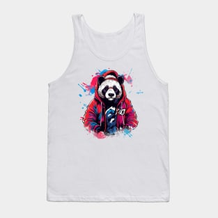 Gangsta Panda Hip Hop Street Graffity style Tank Top